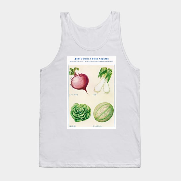 Garden Vegetable watercolor illustration (1915) Tank Top by WAITE-SMITH VINTAGE ART